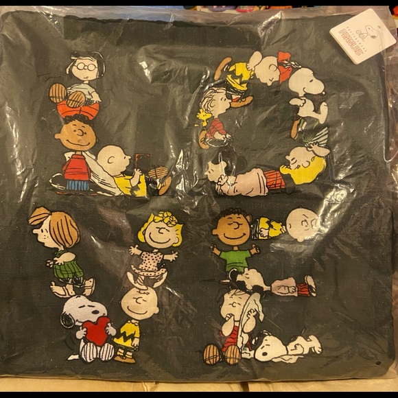 Pottery Barn Bedding Pottery Barn Snoopy Peanuts Pillow Cover New With Tags Love Poshmark